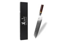 Couteau kiritsuke 24cm Kutoyama damas pakka rainbow