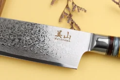 Couteau kiritsuke 24cm Kutoyama damas pakka rainbow