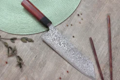 Couteau kiritsuke japonais artisanal Masashi Yamamoto SLD damas 21cm