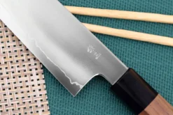 Couteau kiritsuke japonais artisanal Kagekiyo Kurumi Ginsan 24cm