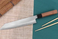 Couteau kiritsuke japonais artisanal Kagekiyo Kurumi Ginsan 24cm