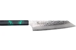 Couteau kiritsuke japonais 19cm Sakai Takayuki Nanairo Green Damas VG10