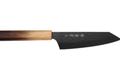 Couteau kiritsuke santoku 16cm japonais Sakai Takayuki Kurokage VG10 manche en chêne brûlé