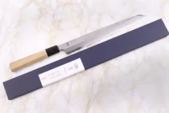 Couteau kiritsuke yanagiba 27cm japonais artisanal Sakai Kikumori Kikuzuki Rin