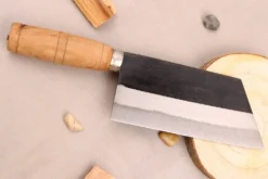 Couteau ko-bunka CCK Kurouchi 15cm en acier au carbone et manche en bois