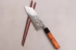 Couteau ko-bunka 13,5cm japonais artisanal Masashi Yamamoto SLD damas