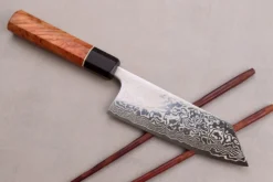 Couteau ko-bunka 13,5cm japonais artisanal Masashi Yamamoto SLD damas