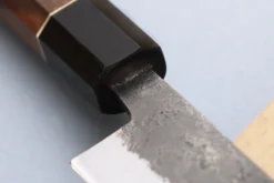 Couteau ko-bunka 13,5cm japonais artisanal Yuzo Black Nashiji