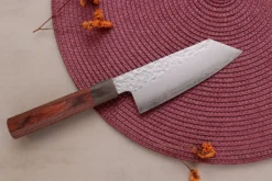Couteau ko-bunka 13cm japonais artisanal Hado Shiosai VG10 manche bois de pakka
