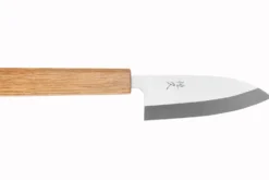 Couteau ko-deba 12cm artisanal japonais Tsunehisa AUS8 manche en chêne