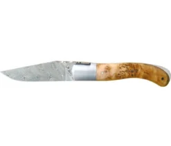 Couteau Laguiole GILLES, lame damas inox, manche 13cm genévrier