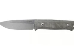 Couteau LionSteel B40.CVG lame 10,3cm manche en micarta vert gaine + étui en cuir