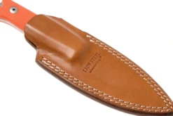 Couteau LionSteel B40.GOR lame 10,3cm manche en G10 orange + étui en cuir