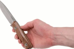 Couteau LionSteel B40.ST lame 10,3cm manche en bois de santal + étui en cuir