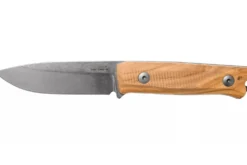 Couteau LionSteel B40.UL lame 10,3cm manche en bois d'olivier + étui en cuir
