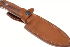 Couteau LionSteel M5.ST lame 11,5cm manche en bois de santal + étui en cuir
