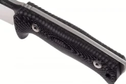 Couteau LionSteel T5.MI lame 12,8cm manche en micarta noir + étui en cuir