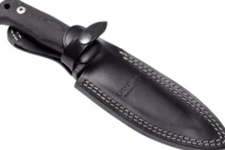 Couteau LionSteel T5.MI lame 12,8cm manche en micarta noir + étui en cuir