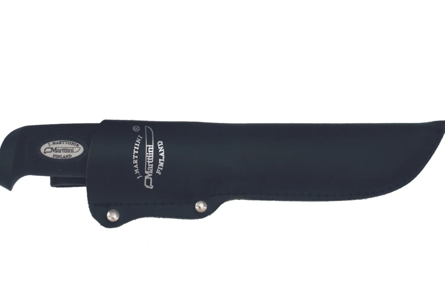 Couteau Marttiini Big Game Basic 184019 lame 13cm manche caoutchouc noir + étui