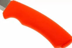 Couteau Mora Bushcraft Survival 12051 lame inox 10,9cm manche caoutchouc orange avec allume feu + étui