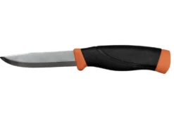 Couteau Mora Companion Heavy Duty 13259 HD lame inox 10,4cm manche caoutchouc orange + étui
