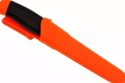 Couteau Mora Companion Heavy Duty F 12211 lame carbone 10,4cm manche caoutchouc noir/orange + étui