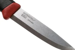 Couteau Mora Companion Spark 13571 lame inox 10,4cm manche caoutchouc bordeaux avec pierre à feu + étui