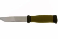 Couteau Mora 2000 10629 lame inox 10,9cm manche caoutchouc vert + étui