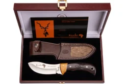Couteau Muela Kudu 9278 série limitée lame 10cm manche en bois de granadillo et d'asteropeia + étui en cuir