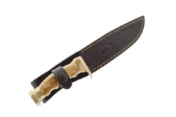 Couteau Muela Ranger 9270 lame 14,5cm inox manche en bois d'olivier + étui en cuir