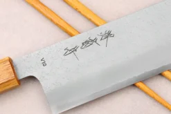 Couteau nakiri 16,5cm japonais artisanal Sakai Kikumori TS10 en chêne