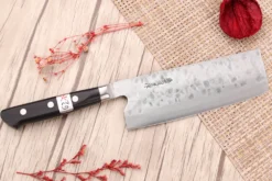 Couteau nakiri 16,5cm japonais artisanal Fujiwara Maboroshi