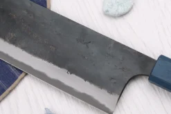Couteau nakiri 16,5cm japonais artisanal Yoshihiro Rugged Black