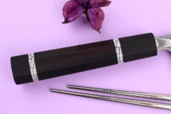 Couteau nakiri 16,5cm japonais artisanal Yuzo Kanko Damas SG2