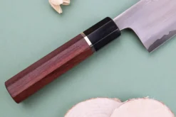 Couteau nakiri 16,5cm japonais artisanal Toshihiro Wakui Shirogami 2 San Maï poli