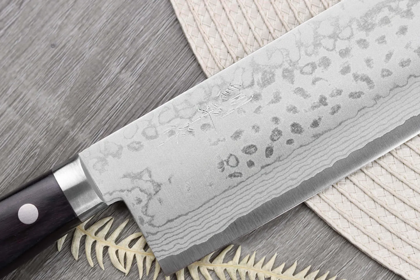 Couteau nakiri 16,5cm japonais artisanal Masutani VG10 Damas