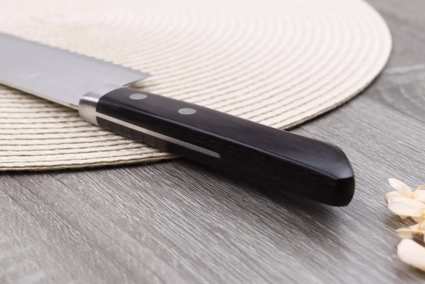 Couteau nakiri 16,5cm japonais artisanal Masutani VG10 Damas