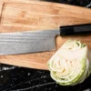 Couteau nakiri 16,5cm japonais artisanal Wusaki Kuronawa G3 damas