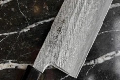 Couteau nakiri 16,5cm japonais artisanal Wusaki Kuronawa G3 damas