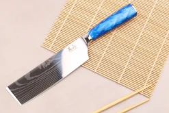 Couteau nakiri 17cm Kutoyama Blue Wave