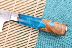 Couteau nakiri 17cm Kutoyama damas Azur