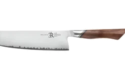Couteau nakiri 18cm Ryda Knives A-30 San Maï et manche en noyer