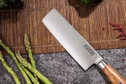 Couteau nakiri 17cm Wusaki Fujiko 10CR damas