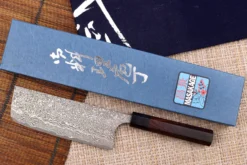 Couteau nakiri japonais artisanal Masakage Kumo 16,5cm damas 63 couches
