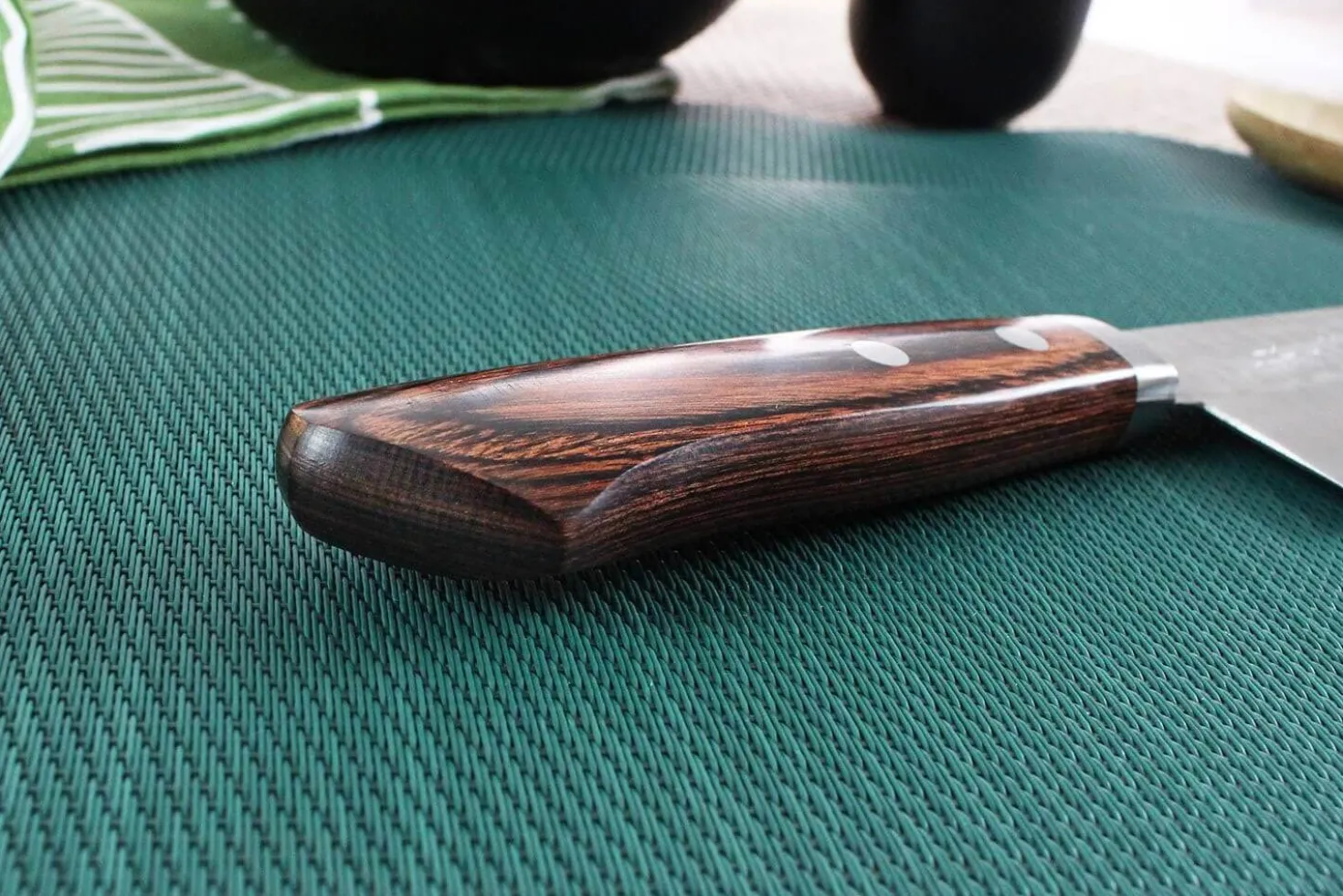 Couteau nakiri japonais artisanal Masutani 16.5cm martelé