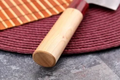 Couteau nakiri japonais artisanal Tsunehisa Aogami Super martelé 16,5cm