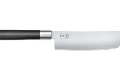 Couteau Nakiri japonais KAI Wasabi Black lame 16.5cm