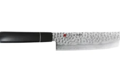 Couteau nakiri japonais Kasumi Kuro 16.5cm martelé damas 32 couches