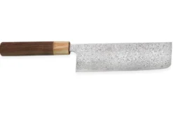 Couteau nakiri japonais Tsunehisa SLD Damas bois de rose 16,5cm
