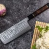 Couteau nakiri Sayuto Desert Damas martelé 17cm